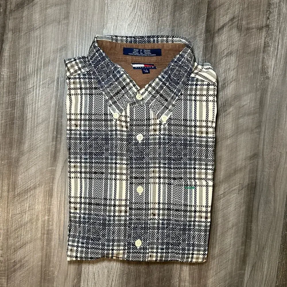 Tommy Hilfiger Vintage Long Sleeve Button Down - Large